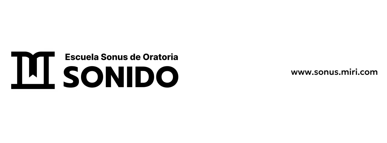 Diseño de escuela de oratoria con icono de podio