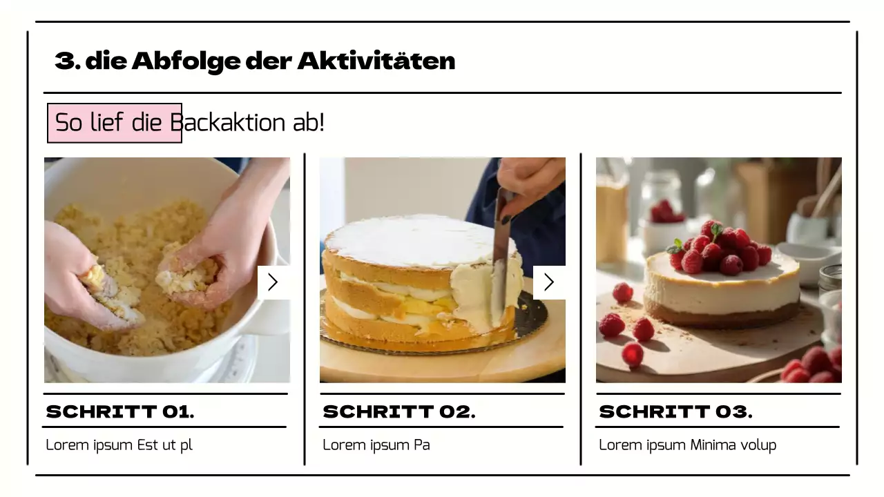 Präsentation einer schönen Jugendzentrumsaktivität in Rosa