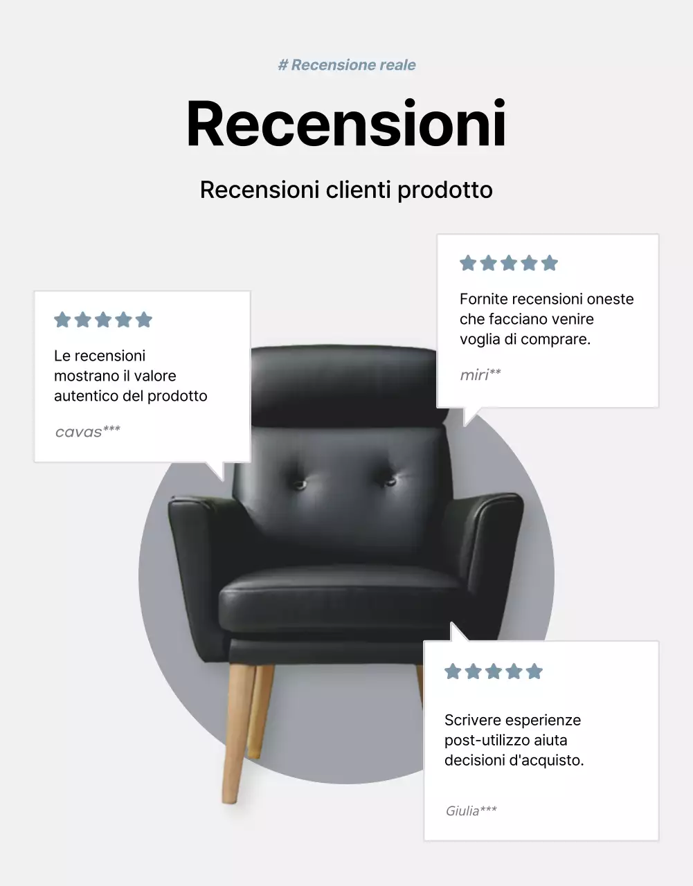 Promuovere i prodotti per la vendita di mobili semplici grigi e blu