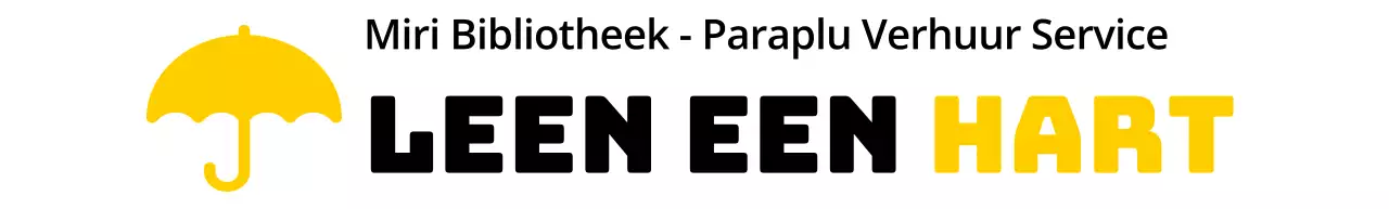 Kleurontwerp voor verhuurdiensten met een paraplu-icoon