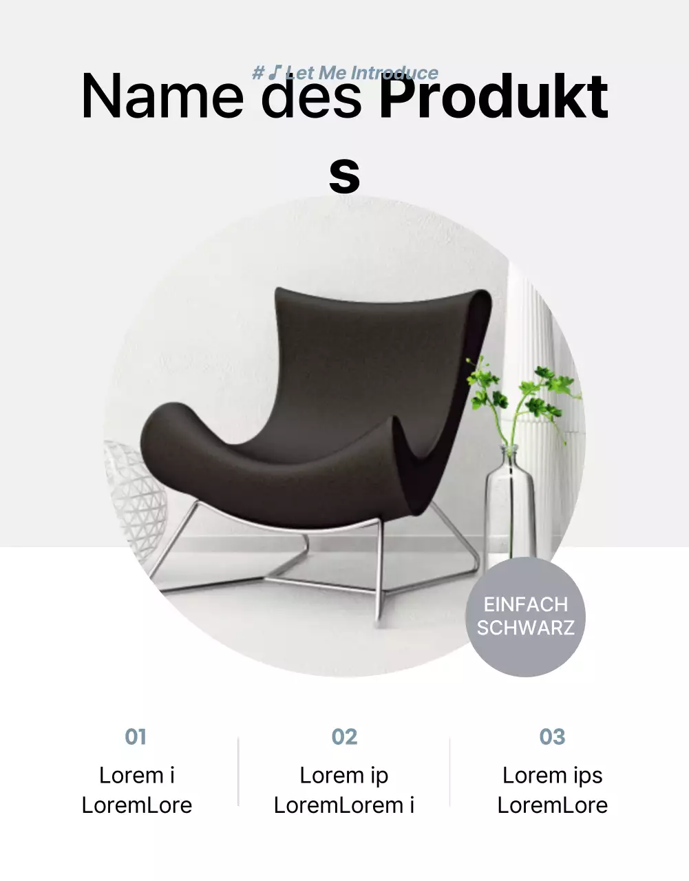 Förderung von Produkten zum Verkauf einfacher grauer und blauer Möbel