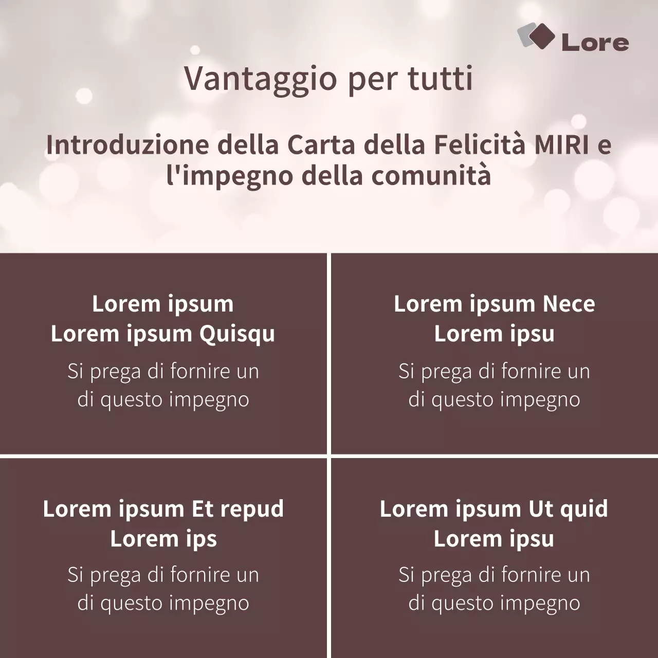 Promuovere i candidati alle elezioni in marrone e semplice