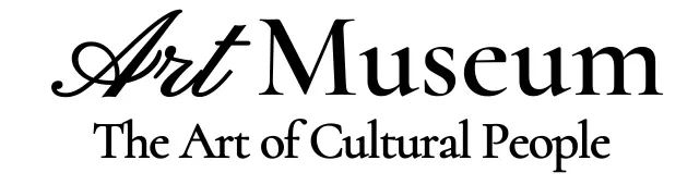 An art museum logo with a classy cursive concept