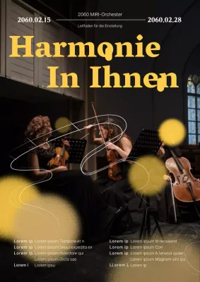 Förderung der Anwerbung für das klassische schwarz-gelbe Orchester