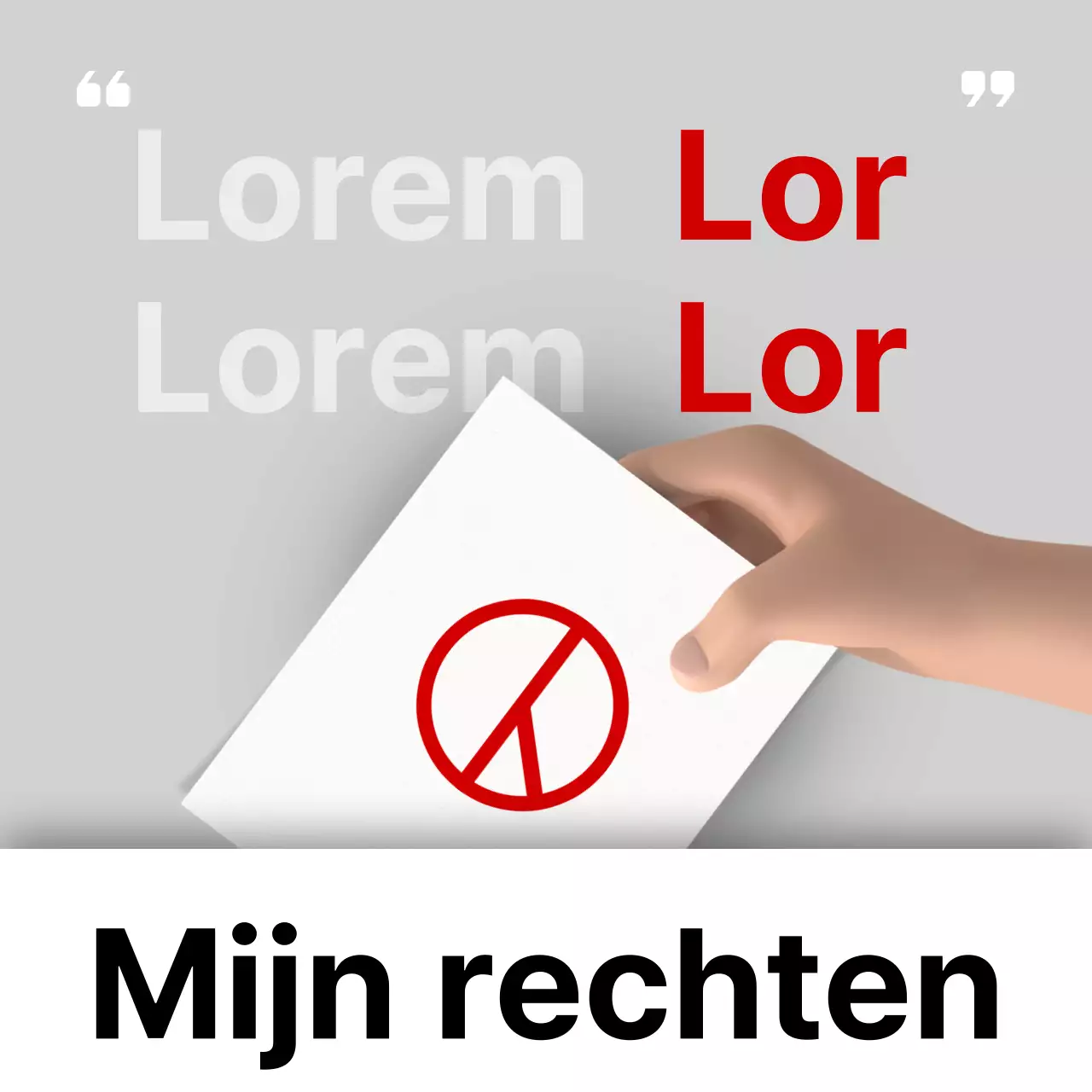 Rood en zwart stemgedrag bevorderen