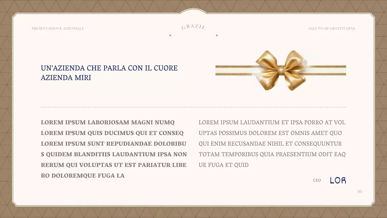 Una semplice cartolina d'auguri firmata in blu navy e avorio