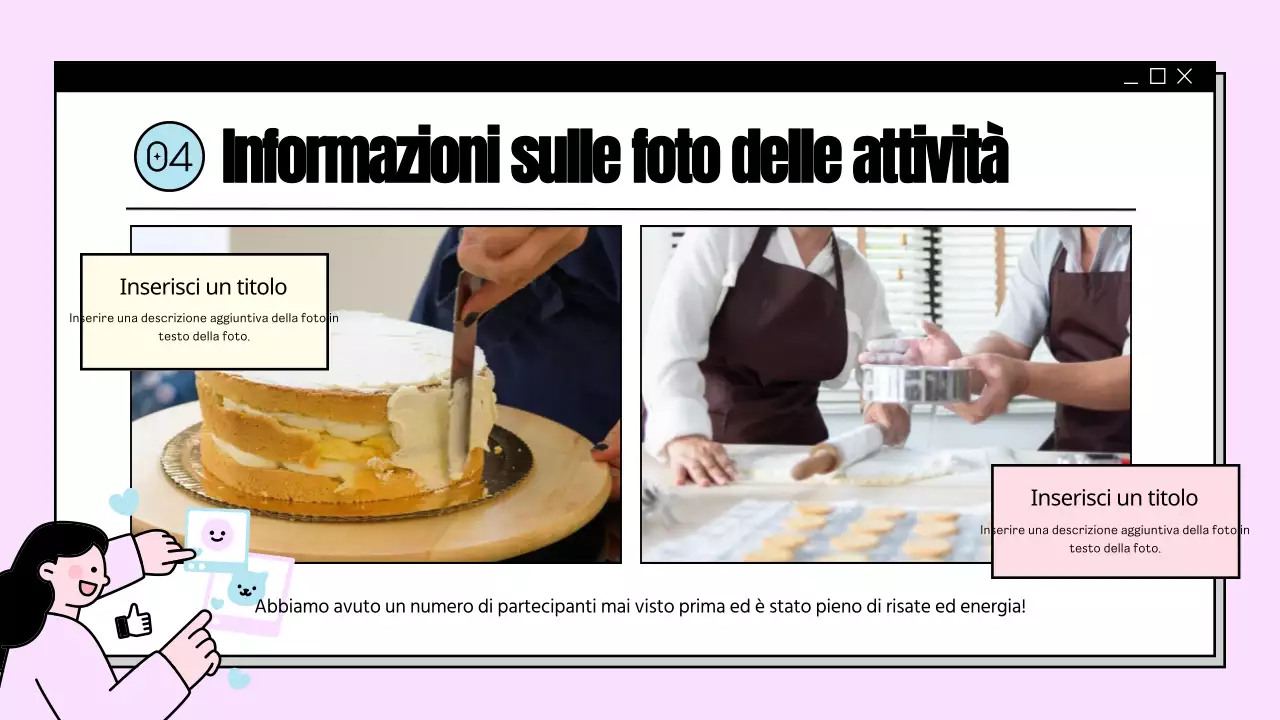 Una carrellata di attività nei centri comunali gialli nella presentazione