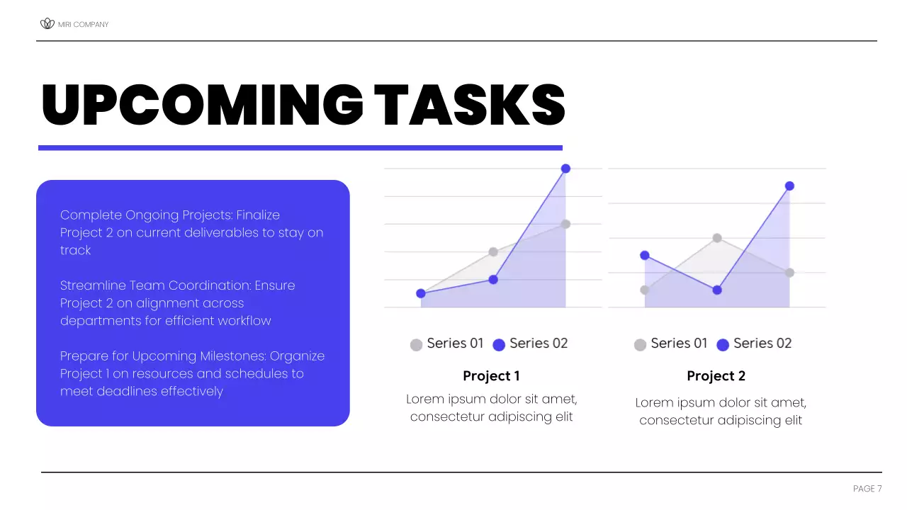 Blue Modern Review Report Presentation
