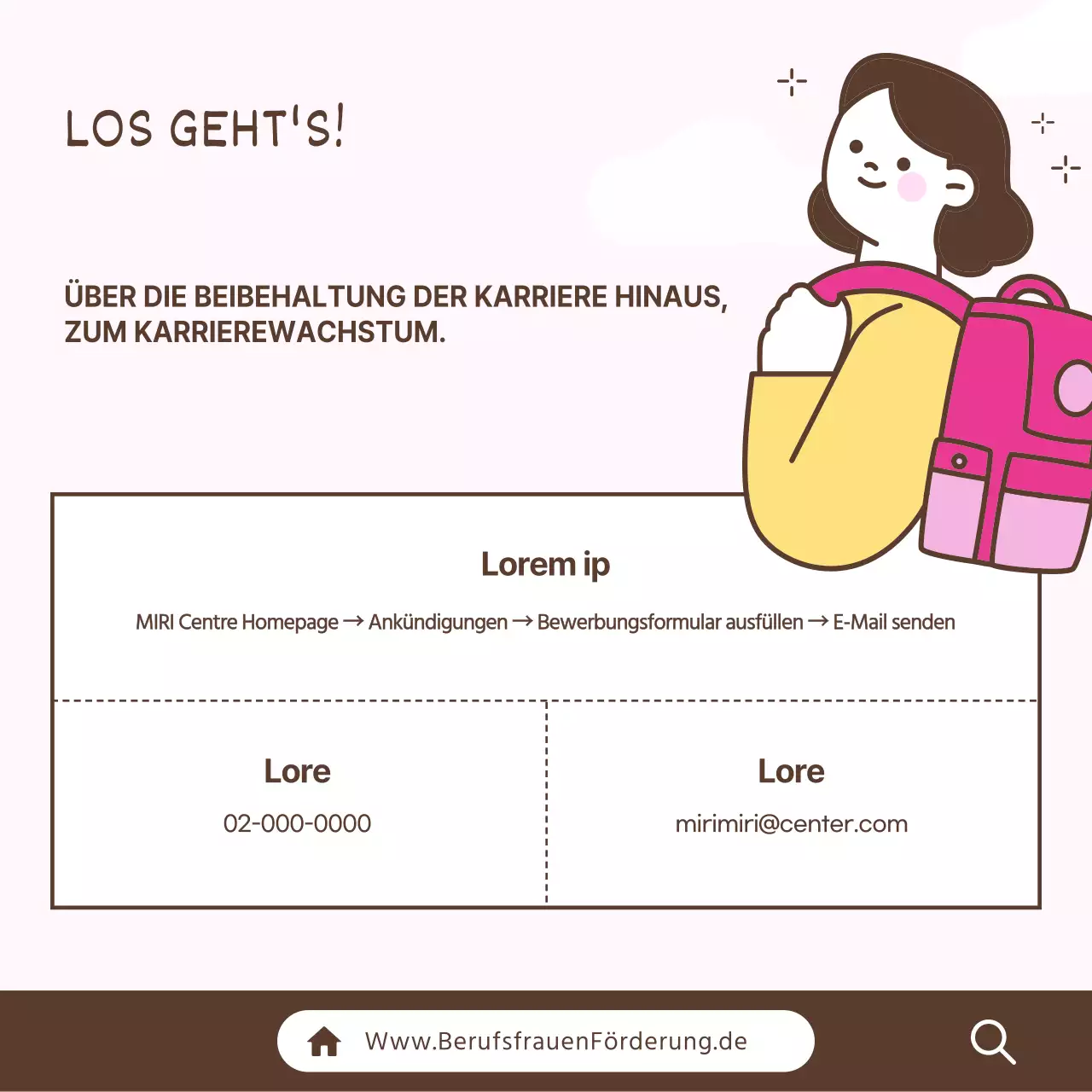 Über das rosa und einfache Programm "Career Breaks for Women