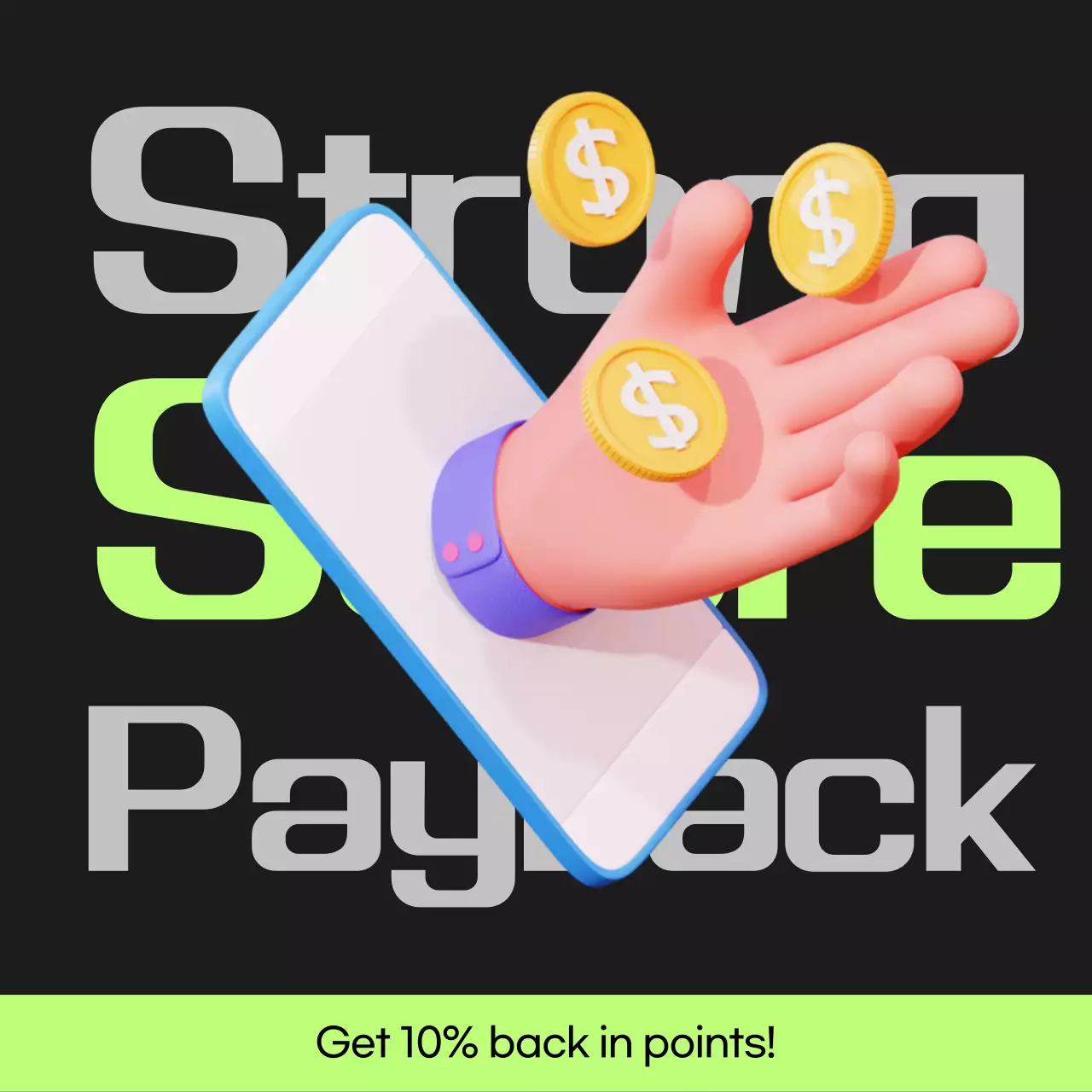 Bài đăng hoàn vốn điểm cyberpunk màu đen và xanh nhạt