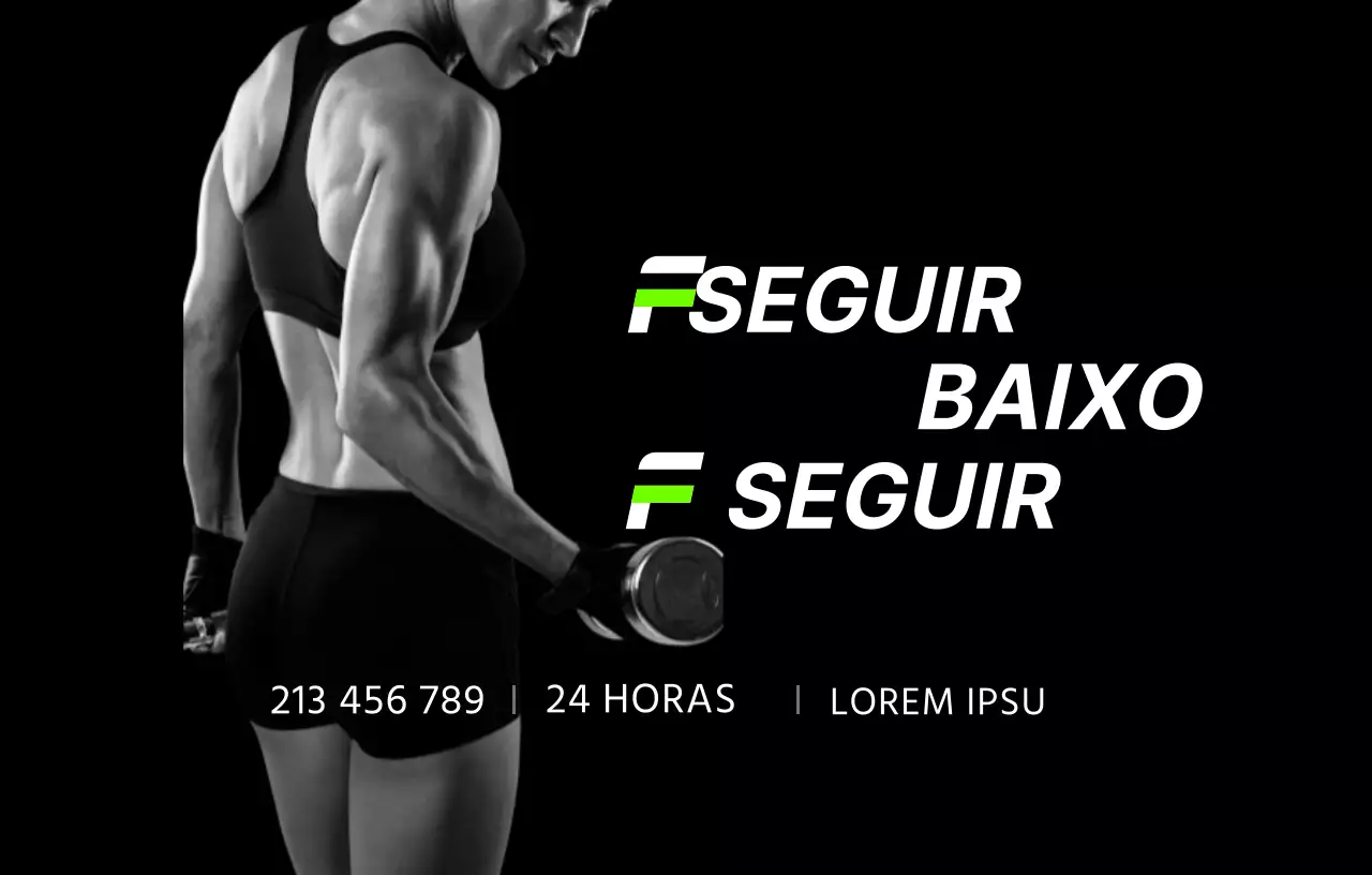 Saúde com fotografia a preto e branco e um toque desportivo