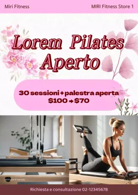 Promuovete il Pilates primaverile in rosa e in bella mostra
