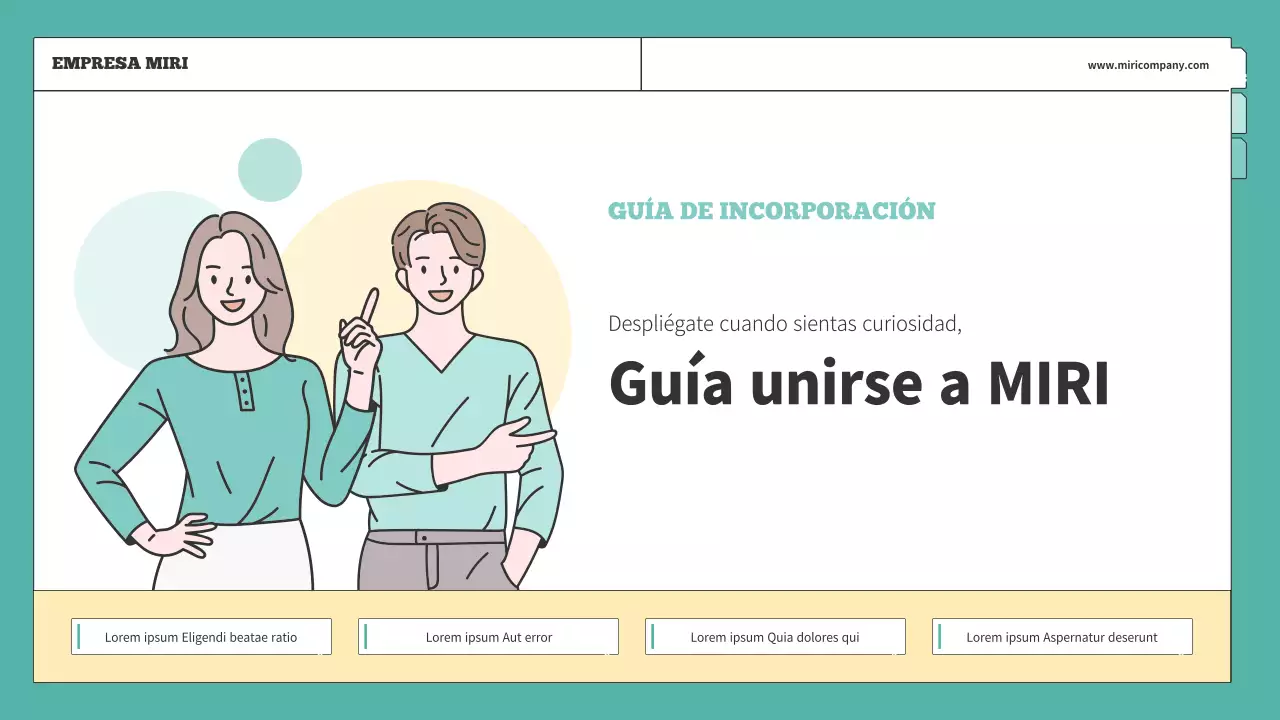 Formación sencilla en RRHH explicada en menta y amarillo