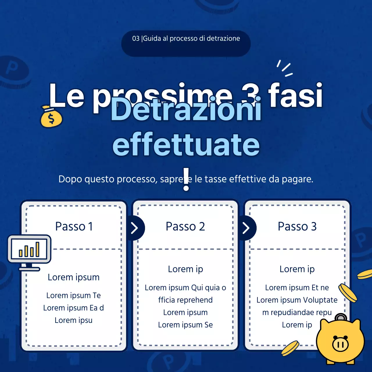 Semplice contabilità di fine anno in blu chiaro e blu navy