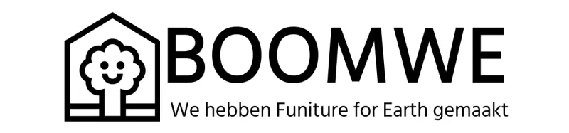 Kleurontwerp voor meubels met merklogo met een boom in een huis