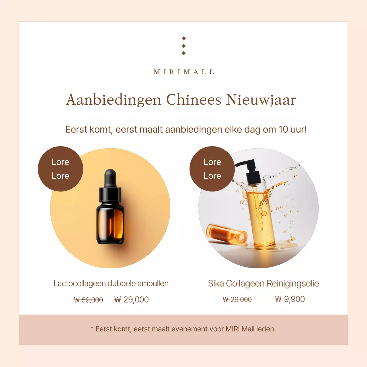 Promoot een trendy Chinees Nieuwjaar-cadeauset in roze en beige