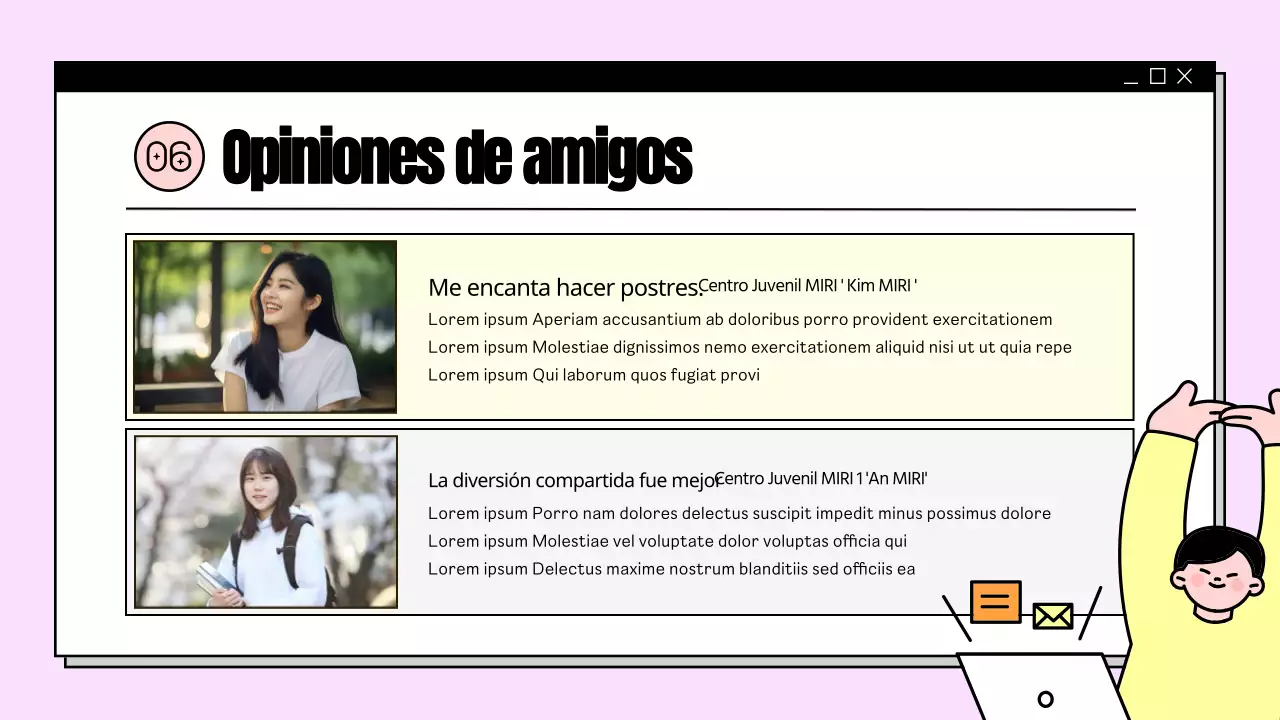 Un resumen de las actividades de los centros municipales amarillos en la presentación