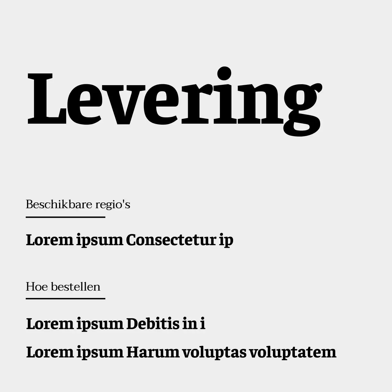 Minimalistische café-aankondiging in grijs en zwart-wit