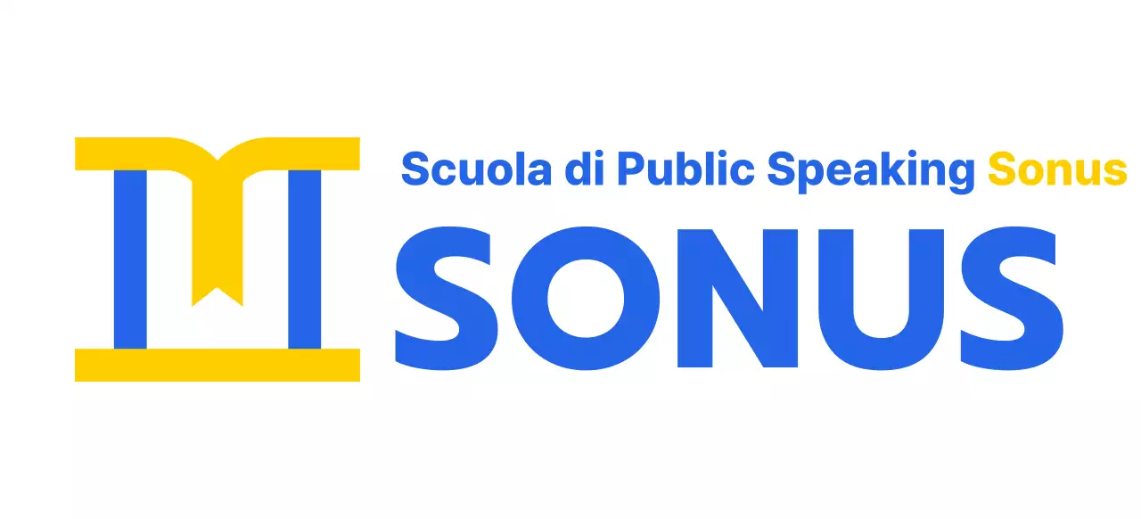 Design a colori della scuola di lingue con icona raffigurante un podio