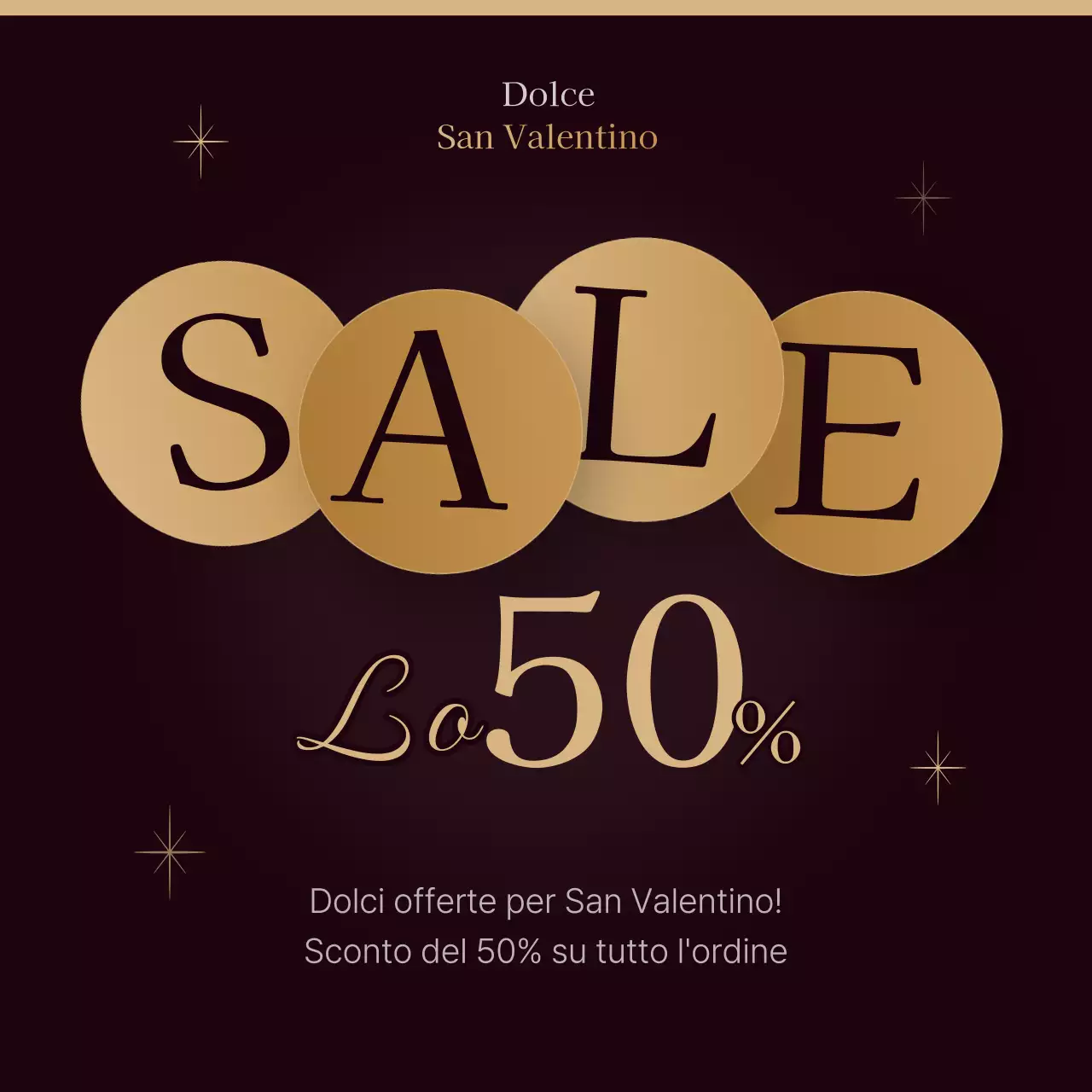 Volantino di San Valentino in marrone e beige con un tocco di classe