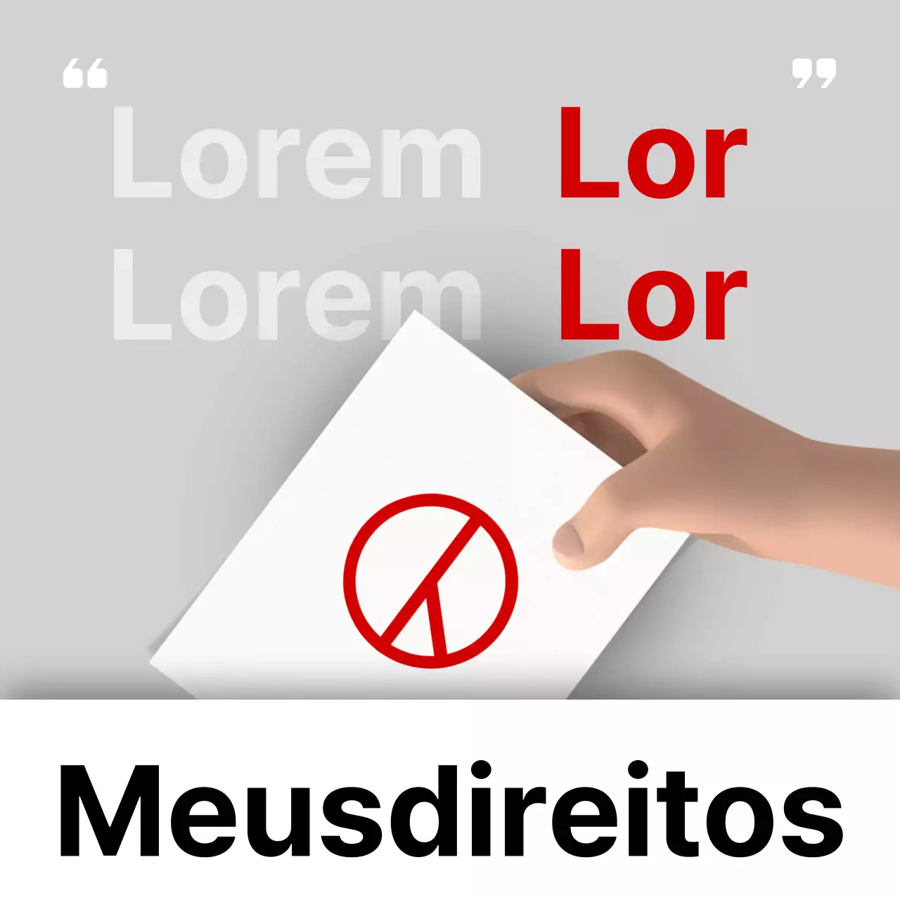 Promover as tendências de voto vermelho e preto