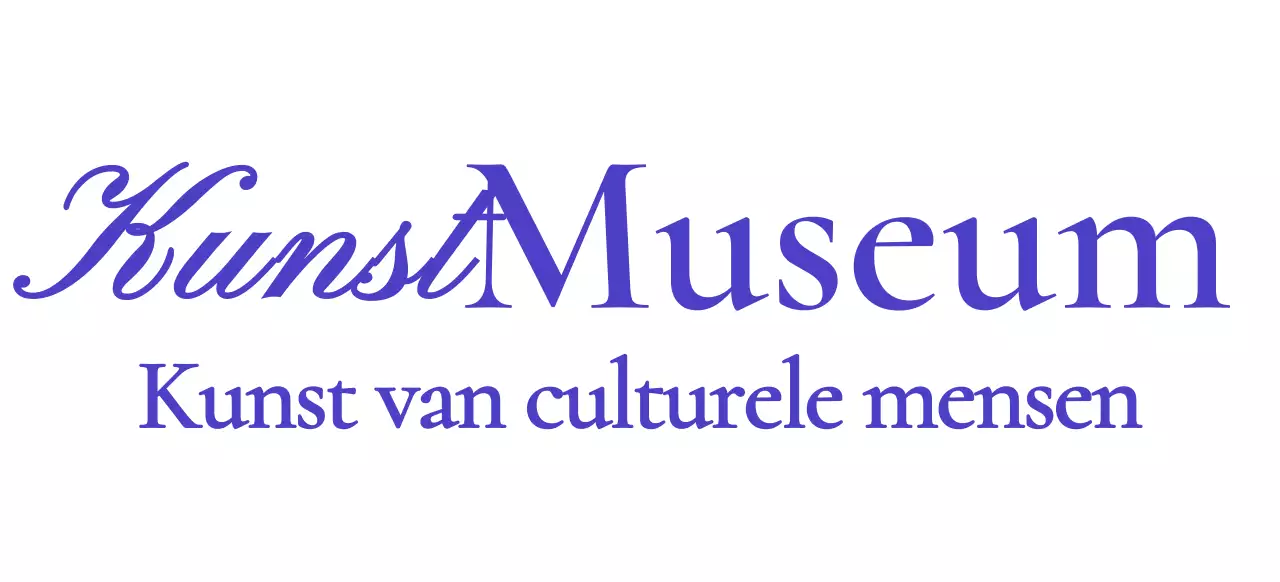 Museumlogo met stijlvol cursief concept