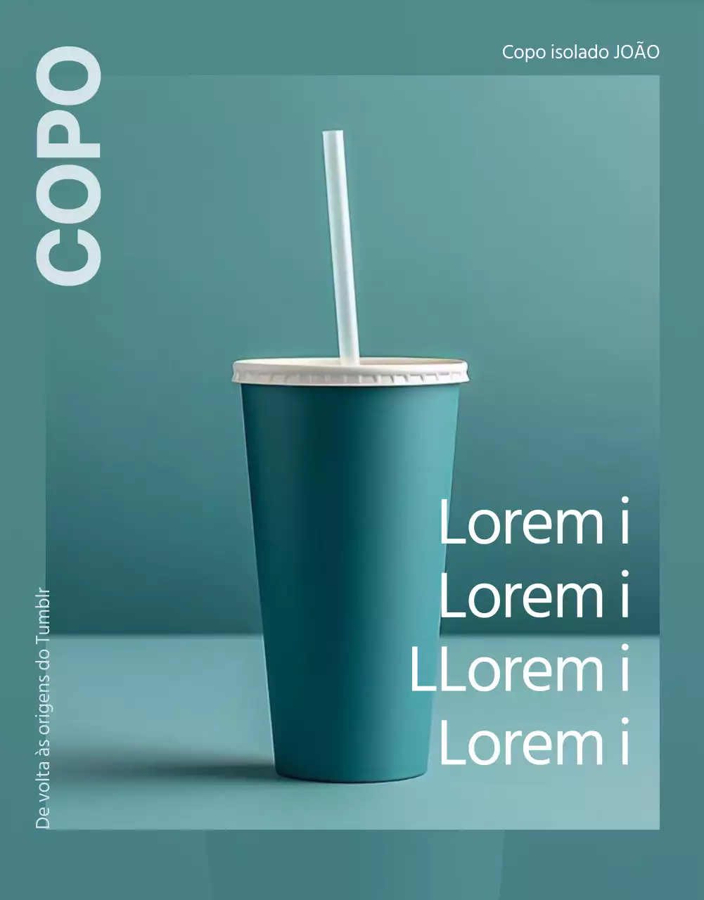 Promover um produto tumblr simples verde e menta