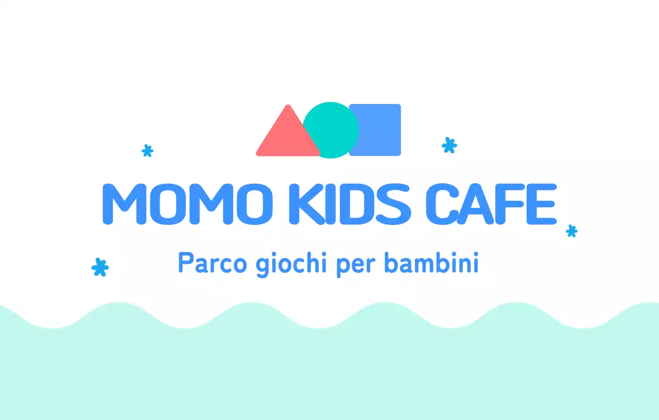 Caffè per bambini con forme colorate