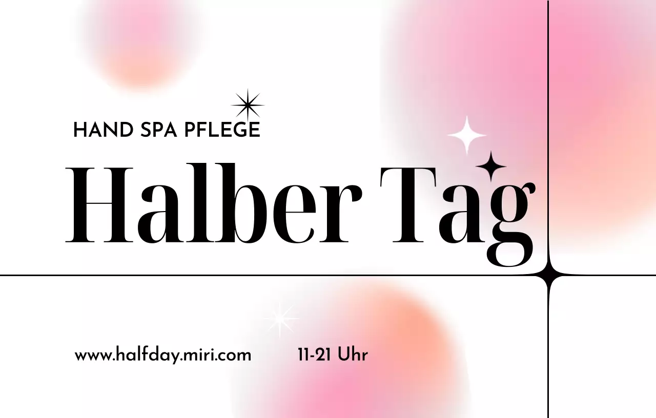 Eindrucksvolles Design mit bunten Farbverläufen und großen Titeln