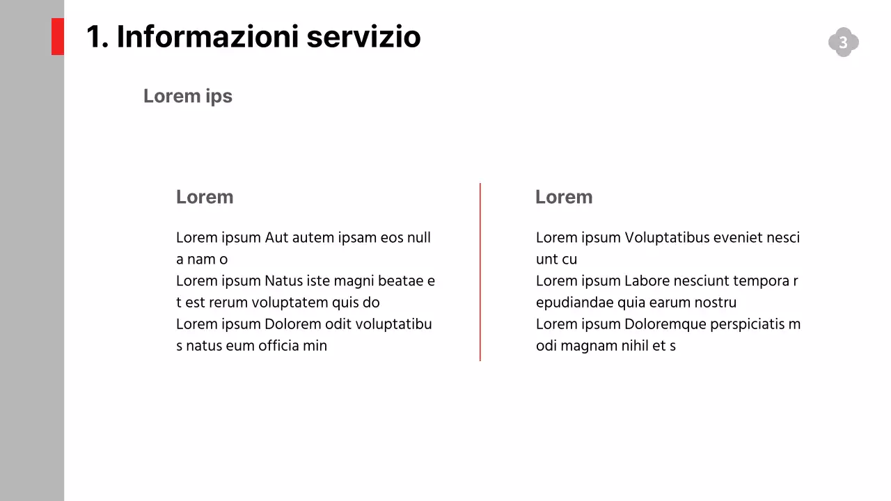 Rapporti semplici e in bianco e nero sulle prestazioni dei servizi, sulla strategia e sulle previsioni di espansione