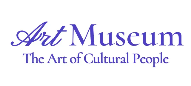 An art museum logo with a classy cursive concept