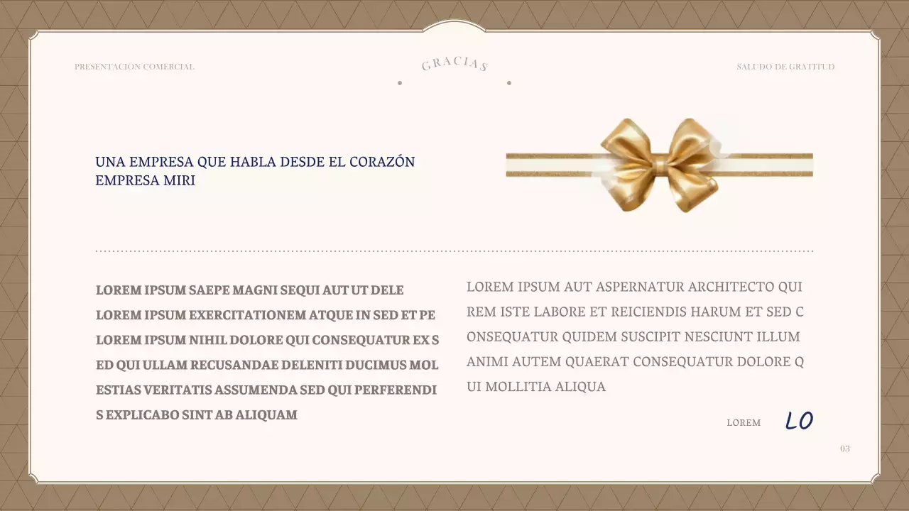 Un sencillo poste de felicitación de firma en azul marino y marfil