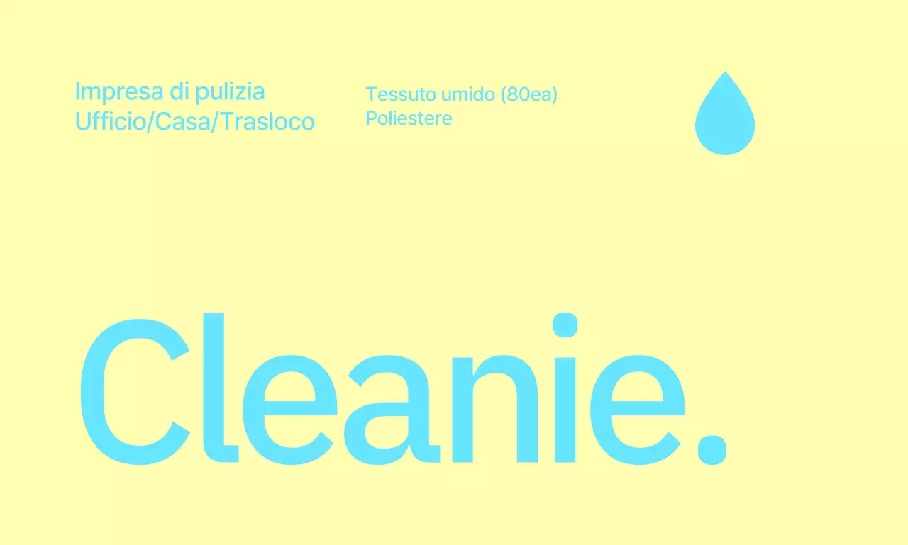 Design nitido e pulito con un grande titolo in basso