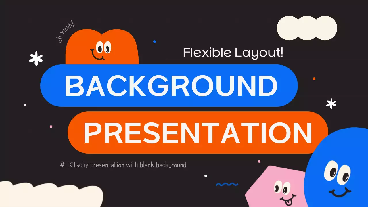 다채로운 장난스러운 템플릿 프레젠테이션