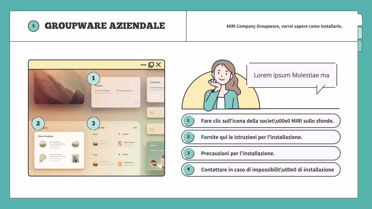 Una semplice formazione sulle risorse umane spiegata in giallo e menta