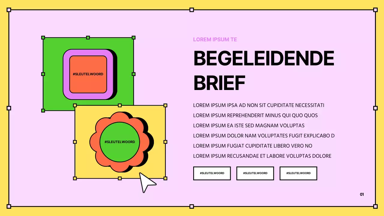 Kitscherig geel en blauw HR-opleidingsmateriaal voor nieuwe werknemers