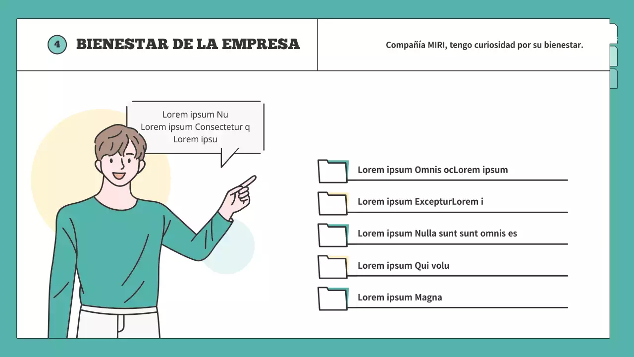 Formación sencilla en RRHH explicada en menta y amarillo