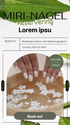 Groene natuurlijke planning aankondiging