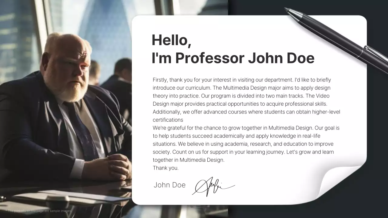 블랙 프로페셔널 인사 가이드 프레젠테이션