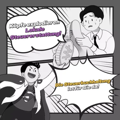 Betonung von Violett und Gelb zur Förderung der Steuerbuchhaltung