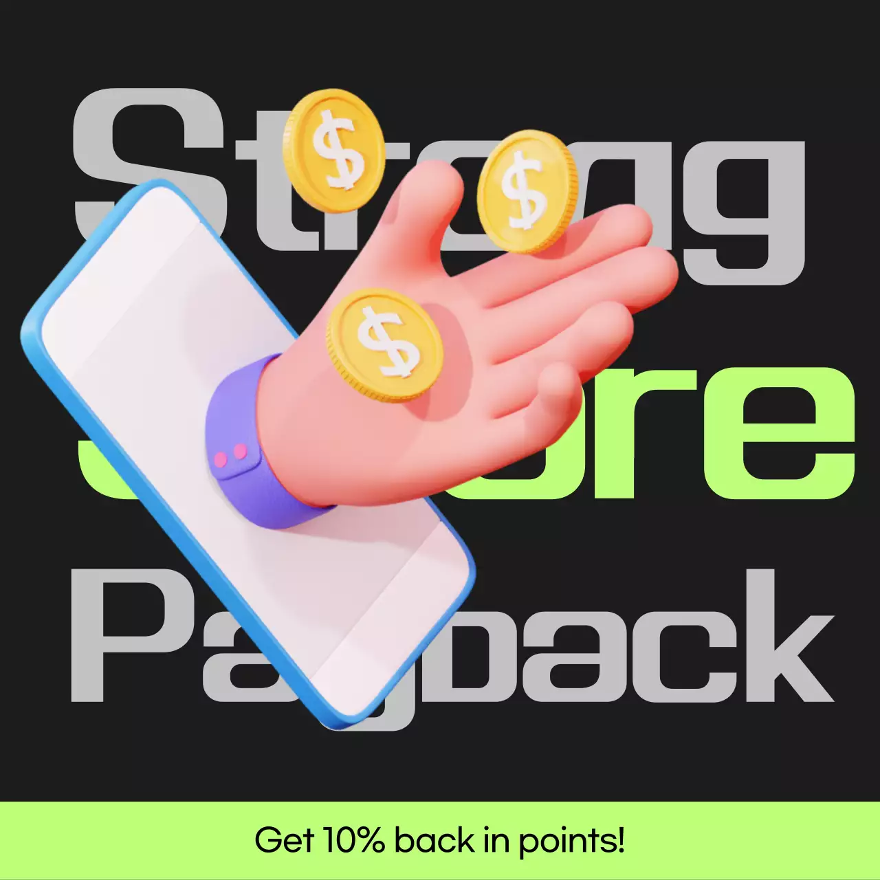 Bài đăng hoàn vốn điểm cyberpunk màu đen và xanh nhạt