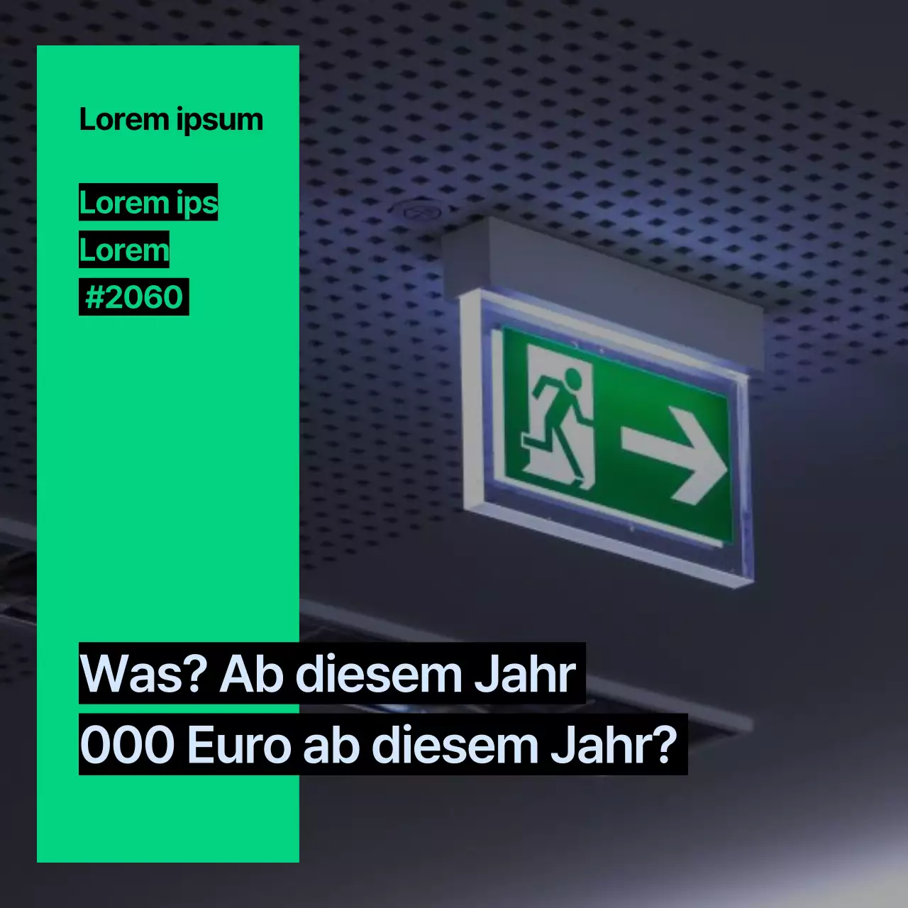 Minimalistisches Marketing Thumbnail Post von Abstract und Bora