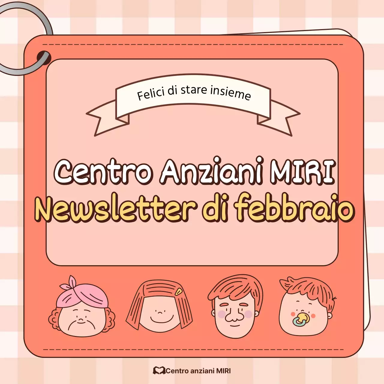 Un post sull'edificio del benessere arancione e avorio