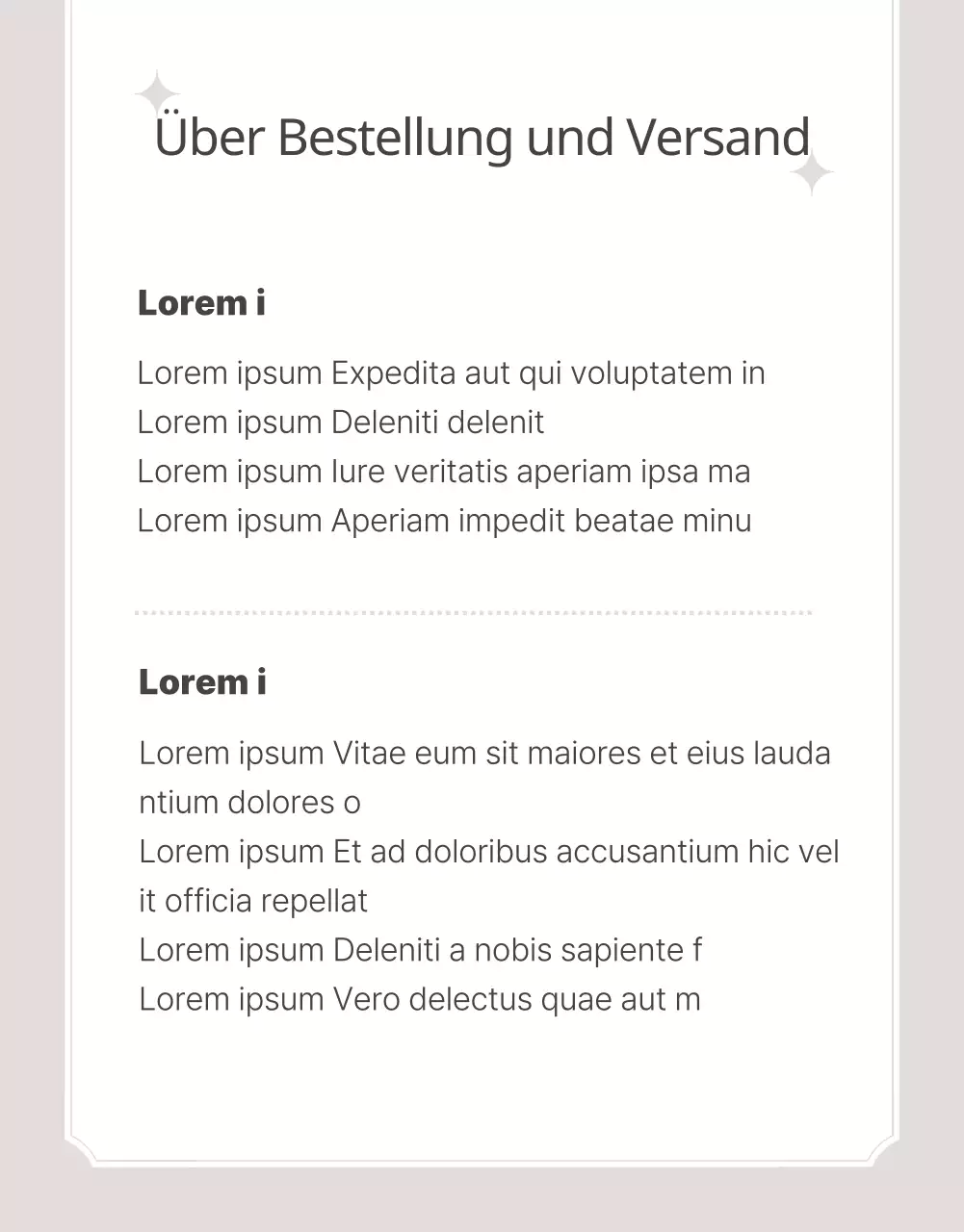 Werbung für eine klassische Bäckertorte in Beige