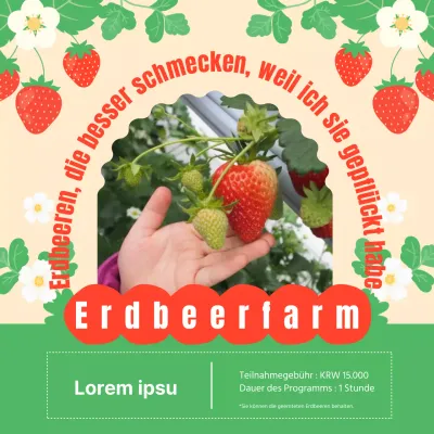 Förderung von Betrieben, die rote und grüne Erdbeeren pflücken