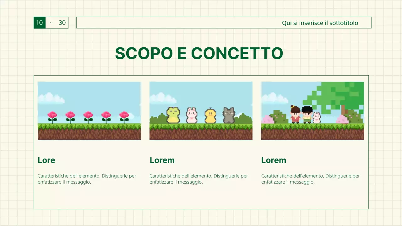 Relazione sulla sensibilità verde e retrò del gioco