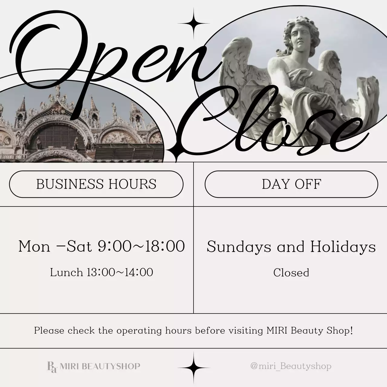 Grey Classic 영업시간 안내 소셜미디어 게시물