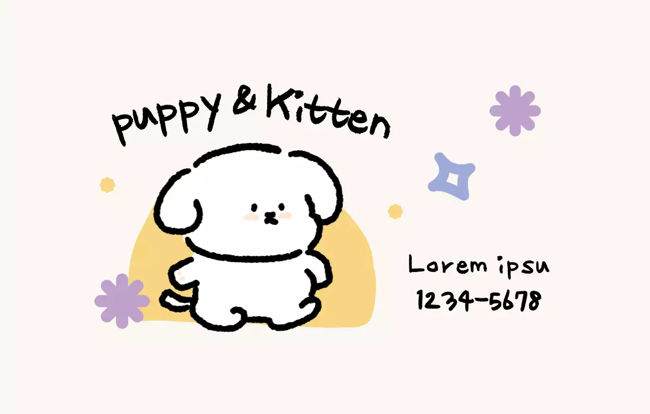 Toko hewan peliharaan yang penuh warna dengan konsep imut yang menampilkan karakter hewan