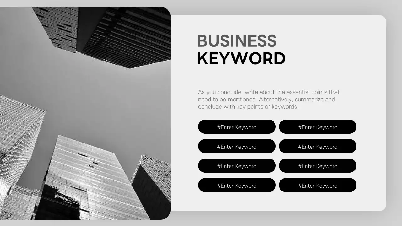 A modern business proposal in black and white
