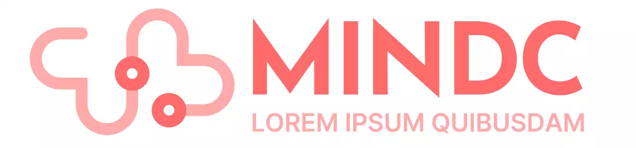 Design a colori per un'organizzazione di volontariato con l'icona di un cuore e di uno stetoscopio